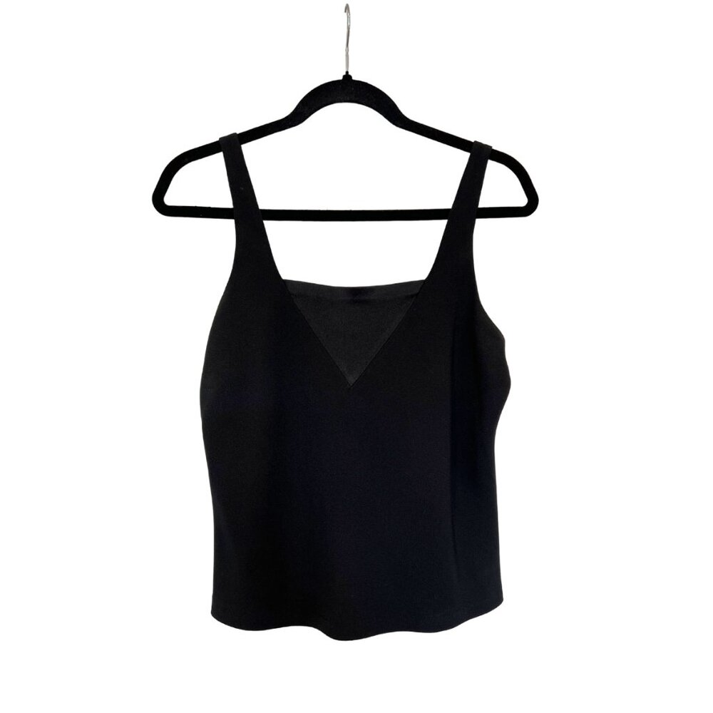 Vintage Sonia Rykiel Paris Black Sleeveless Top – Silky Minimalist Tank, S